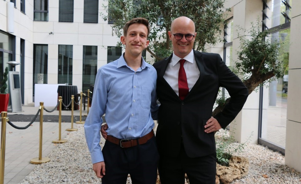 Cross-border collaboration: Son of UK member gets taste of working life at German firm audalis