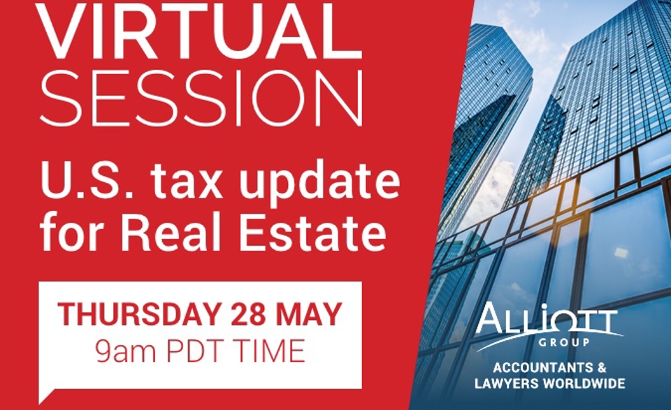 Webinar - U.S. Tax Update for Real Estate 