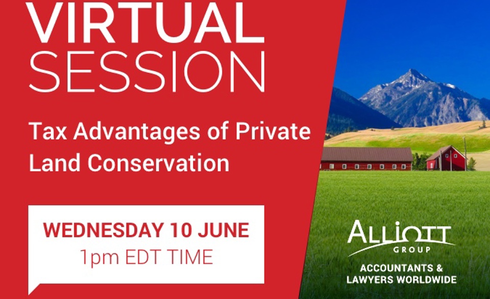 Webinar - Tax Advantages of Private Land Conservation