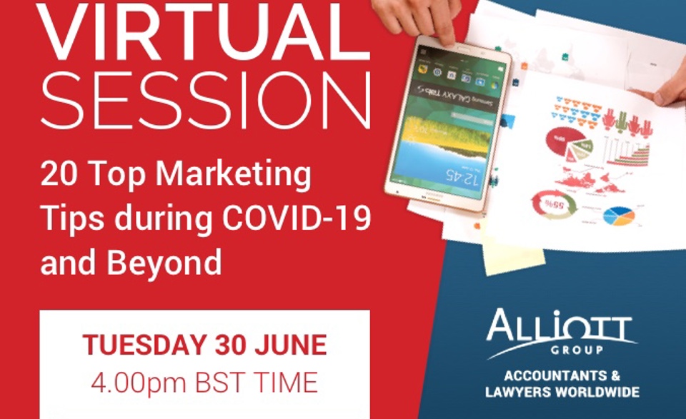 Webinar - 20 Top Marketing Tips during COVID-19 and Beyond