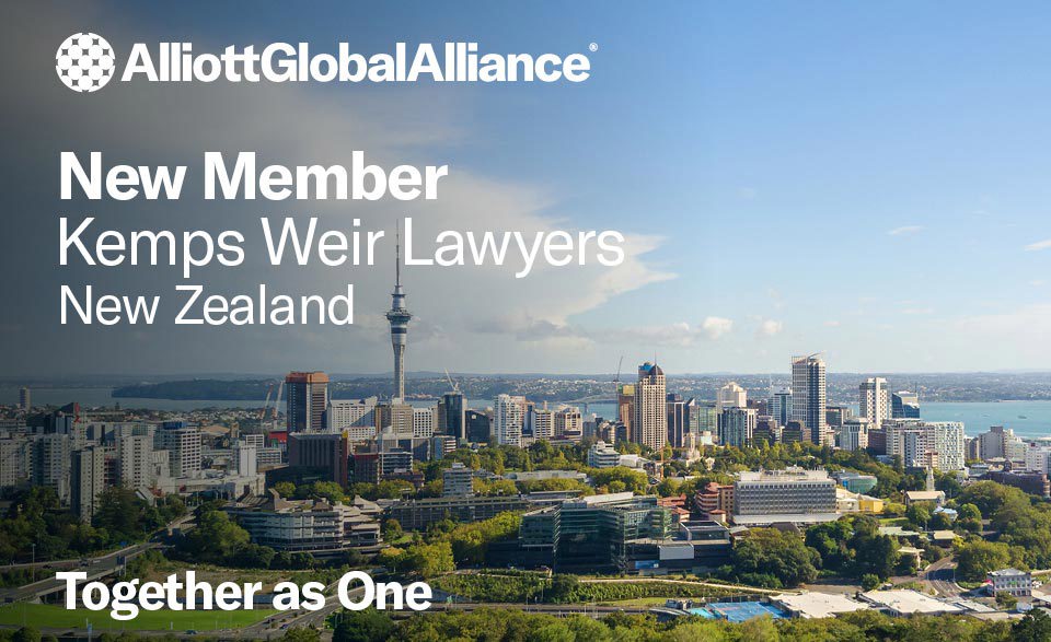 Kemps Weir Lawyers joins Alliott Global Alliance in New Zealand