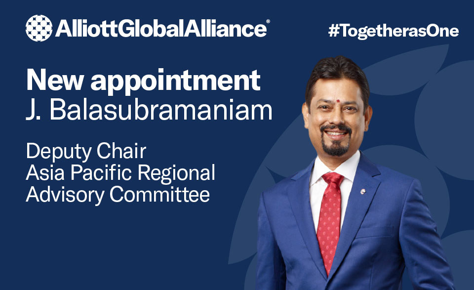 J. Balasubramaniam (‘Bala’) appointed Deputy Chair of APAC region
