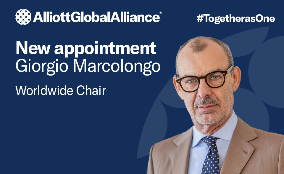 Giorgio Marcolongo elected Worldwide Chair of Alliott Global Alliance