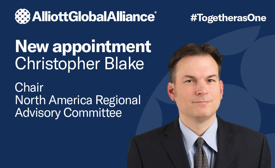 Christopher Blake elected to Worldwide Board of Alliott Global Alliance 